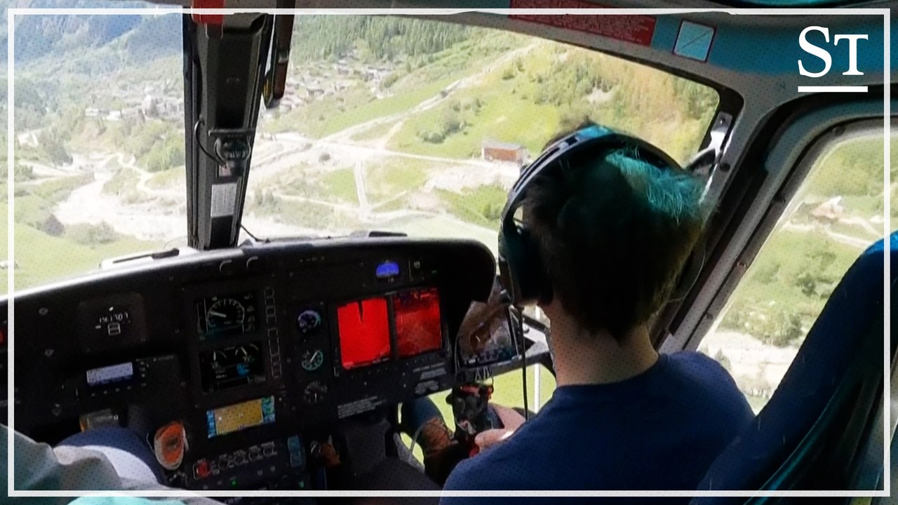 Die Gletscher-Katastrophe von Blatten aus der Luft