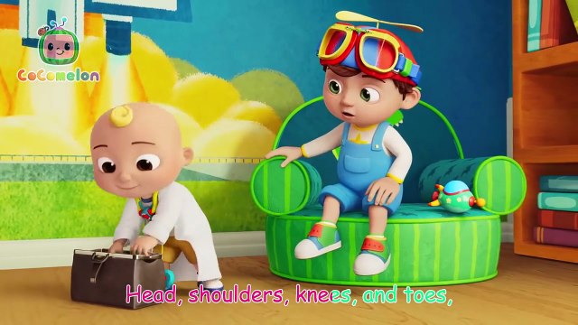 Head Shoulders Knees and Toes Doctor JJ Check Up _ CoComelon Nursery Rhymes _ Kids Songs