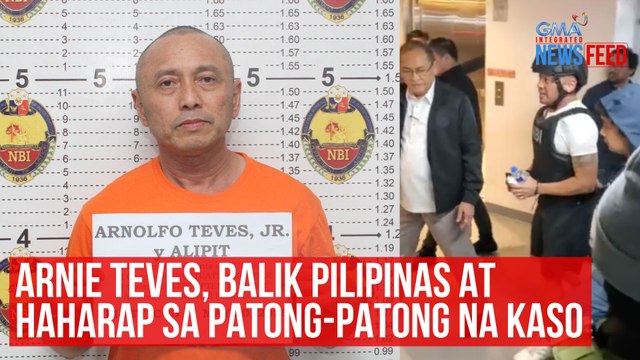 Arnie Teves, balik Pilipinas at haharap sa patong-patong na kaso | GMA Integrated Newsfeed