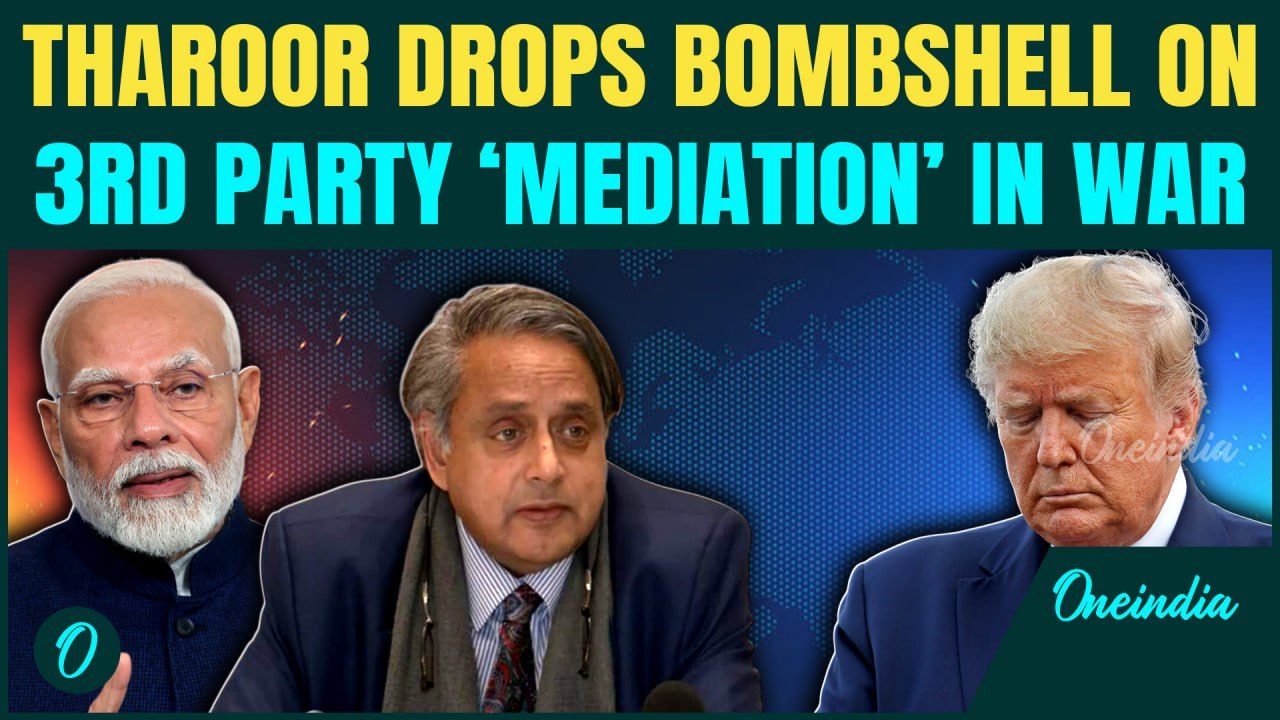 Shashi Tharoor TEARS INTO U.S ‘Mediation’ In India-PAK Ceasefire | Delegation SLAMS West’s Media