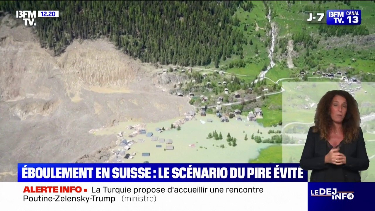 Après l'éboulement d'un glacier en Suisse, les autorités craignent de vastes inondations de la vallée