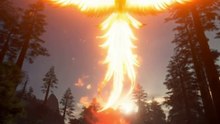 Majestic Mythological Phoenix in Flight | Stunning Sunset Animation