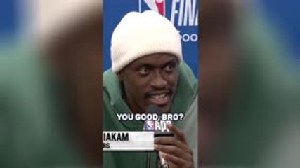 Who’s this guy?! - Siakam FUMES at reporter