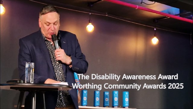 Meet the winner of The Disability Awareness Award at Worthing Community Awards 2025