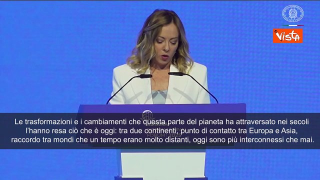 Meloni ad Astana: Creare ponti è nel nostro Dna, è l'eredita di Marco Polo