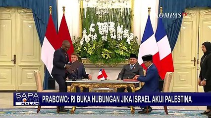 Keterangan Presiden Prabowo Buka Peluang Hubungan dengan Israel