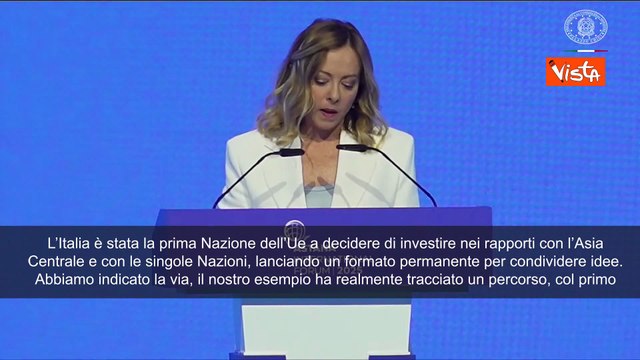 Meloni ad Astana: Italia ha tracciato la rotta col primo Vertice Ue-Asia Centrale