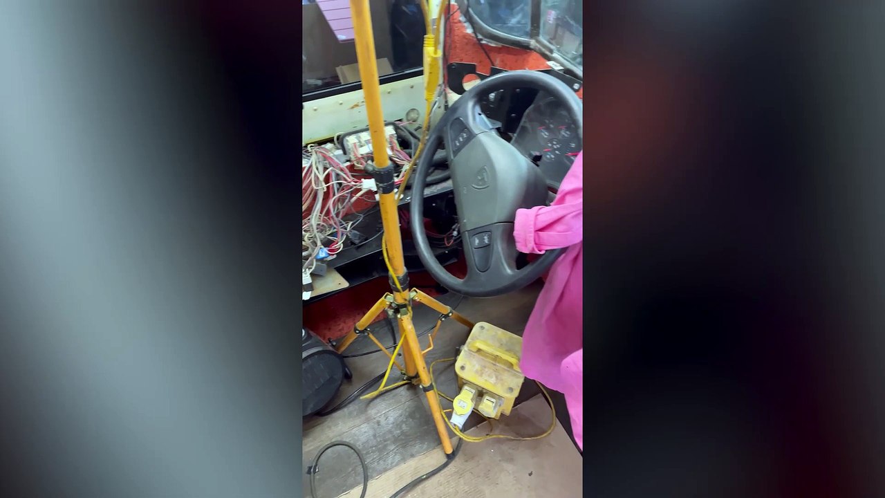 We've sold everything we own to buy a £25k American school bus on eBay and travel Europe with our toddlers