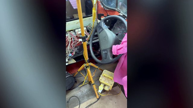 We've sold everything we own to buy a £25k American school bus on eBay and travel Europe with our toddlers