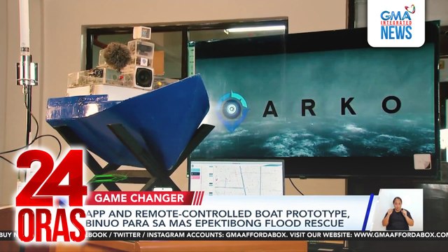 App and remote-controlled boat prototype, binuo para sa mas epektibong flood rescue | 24 Oras