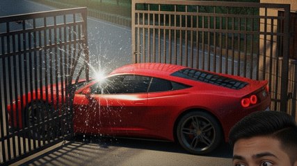 Viral Video: सोसाइटी के गेट पर ठोकी कार, उछलकर ग‍िरा पीछे खड़ा गार्ड