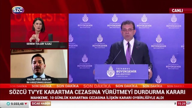 Beklenen oldu! SÖZCÜ TV'ye karartma cezasına durdurma kararı