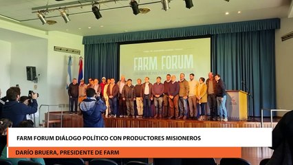FARM FORUM diálogo  político con productores misioneros