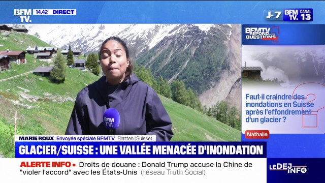 Faut-il craindre des inondations en Suisse après l'effondrement d'un glacier? BFMTV répond à vos questions