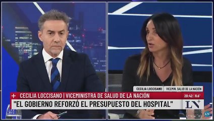 La viceministra de Salud, Cecilia Loccisano: "Un residente cobra 900, eh 800, perdón, $797.000"
