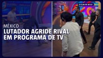 Lutador mexicano agride produtores ao vivo em programa de TV