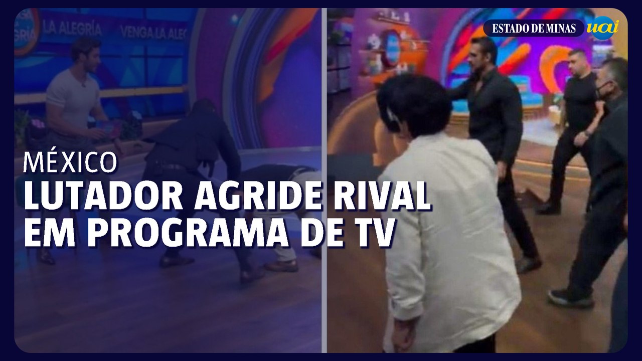 Lutador mexicano agride produtores ao vivo em programa de TV