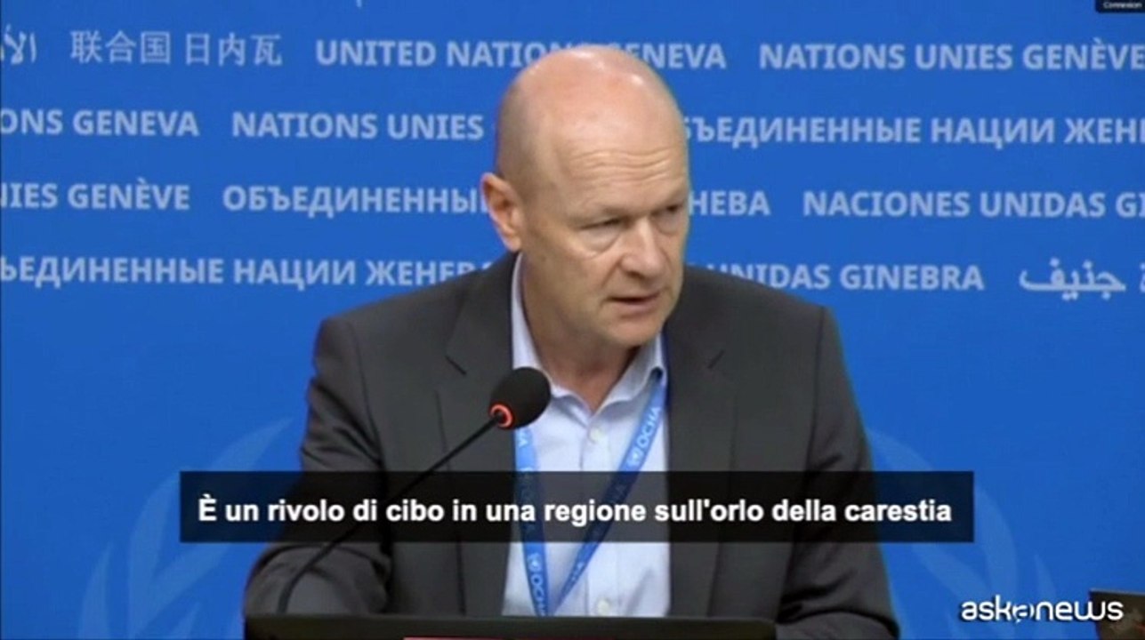L'Onu: a Gaza il 100% della popolazione è a rischio carestia