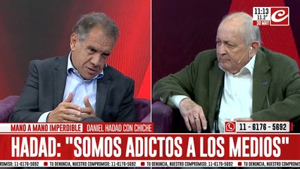 Daniel Hadad mano a mano con Chiche: "Somos adictos a los medios"