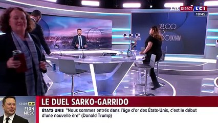 Louis Sarkozy face à Raquel Garrido dans "18h00 David Doukhan" samedi 24 mai 2025 sur LCI.