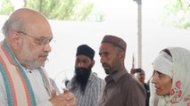 Pak ने जिस गुरुद्वारे पर किया था हमला, वहां पहुंचे गृहमंत्री अमित शाह