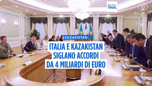 Meloni in Kazakistan, Tokayev: Italia primo partner commerciale nell'Ue, accordi per 4 miliardi