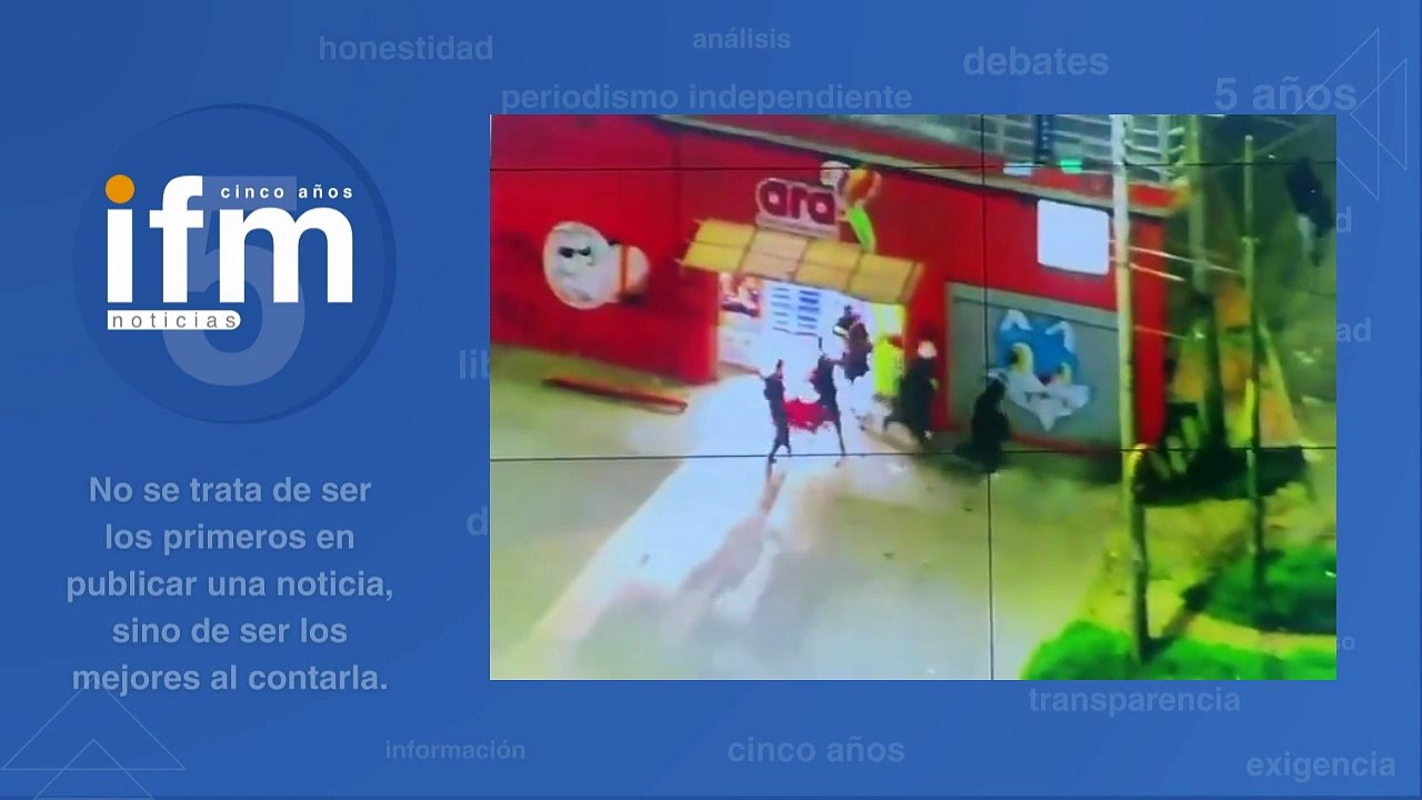 Saqueos a supermercado en medio de disturbios del Paro Nacional