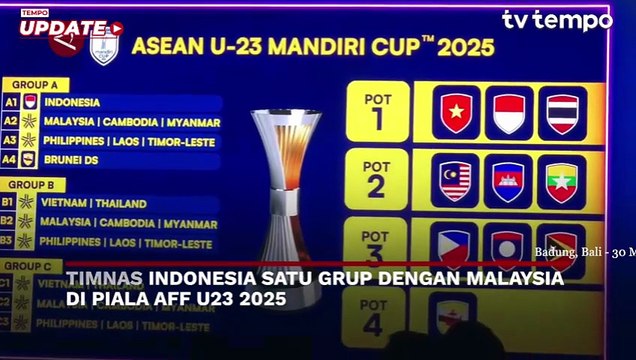 Timnas Indonesia Satu Grup dengan Malaysia di Piala AFF 2025