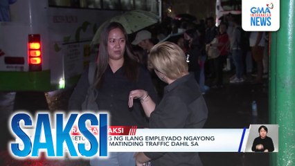 WFH setup, hiling ng ilang empleyado ngayong inaasahan ang matinding traffic dahil sa EDSA rebuild | Saksi