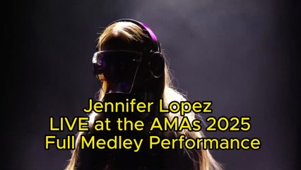 Jennifer Lopez LIVE at the AMAs 2025 | 1080p HD