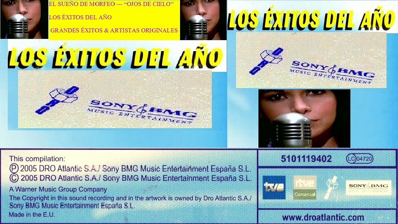 EL SUEÑO DE MORFEO — “OJOS DE CIELO” | LOS ÉXITOS DEL AÑO | CD audio | GRANDES ÉXITOS & ARTISTAS ORIGINALES