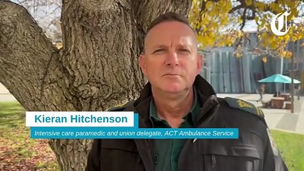 ACT Ambulance Service (ACTAS) members 'struggling on the frontline'