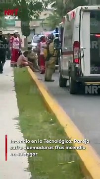 🚨 ¡Precaución! Un matrimonio resultó lesionado tras un inc3ndio en su vivienda en la colonia Tecnológico. El fuego se propagó rápidamente y fue necesario el apoyo de bomberos para controlar la situación.