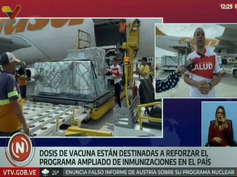 La Guaira | Arriban al país más de 1 millón 900 mil dosis de vacunas contra la poliomielitis