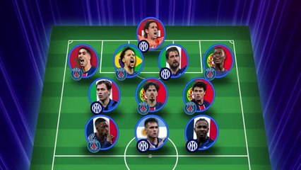 PSG v Inter - Champions League final combined XI