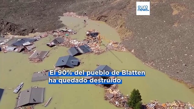 Una alerta máxima en Suiza tras el desprendimiento de un glaciar que sepultó Blatten