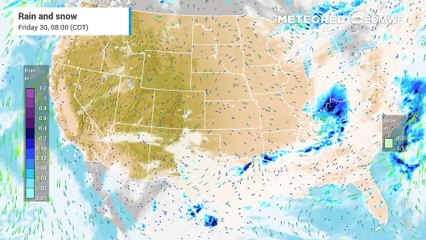 Rainfall Shifts Eastward as New Storm System Develops in the Southwest