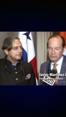 Panama Stands with India for Fight Against Terrorism - Shashi Tharoor with Panama Foreign Minister