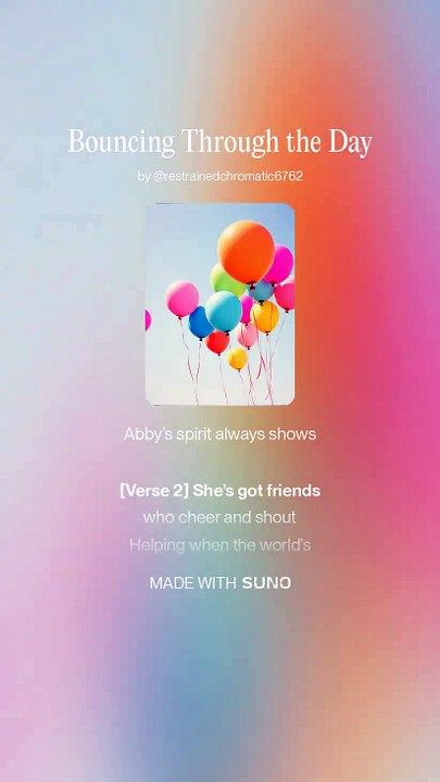 Bouncing Through the Day (female vocals, playful) (Second original version) (SUNO AI) 2025