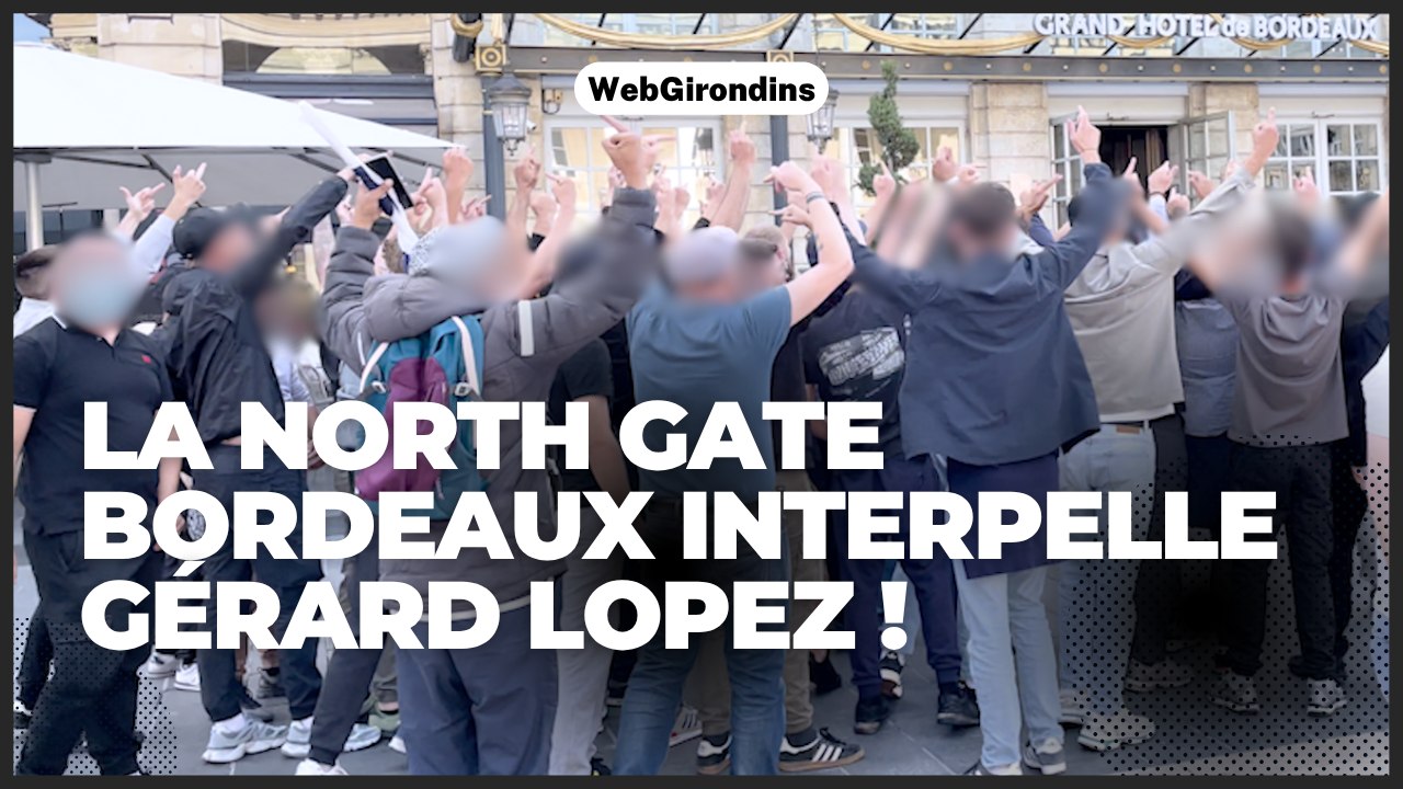 Girondins : la North Gate Bordeaux interpelle Gérard Lopez place de la comédie à Bordeaux