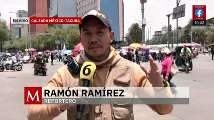 CNTE mantiene bloqueo en Paseo de la Reforma; marcharán hacia el Zócalo