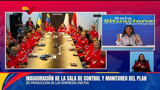 Jefe de Estado inaugura la Sala Situacional de Control y Monitoreo del Ministerio de Hidrocarburos