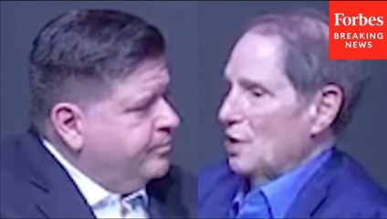 Gov. J.B. Pritzker Asks Ron Wyden About How His Jewish Identity Informed Decisions In His Career