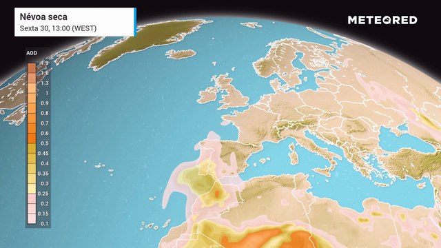 Poeiras do Saara acompanham o tempo quente e seco dos próximos dias em Portugal