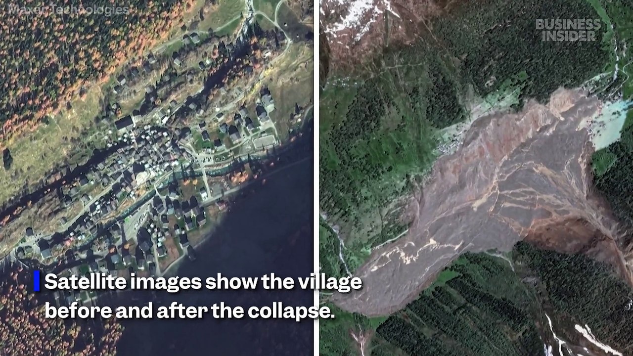 Glacier collapse wipes out Swiss village in the Alps