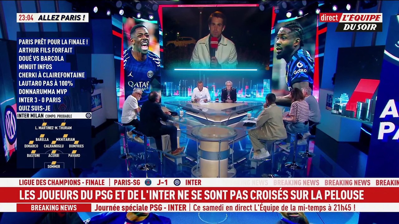 Chambrages, décontraction : une séance parisienne pleine de légèreté à la veille de la finale de Ligue des champions - Foot -  - Ligue des champions