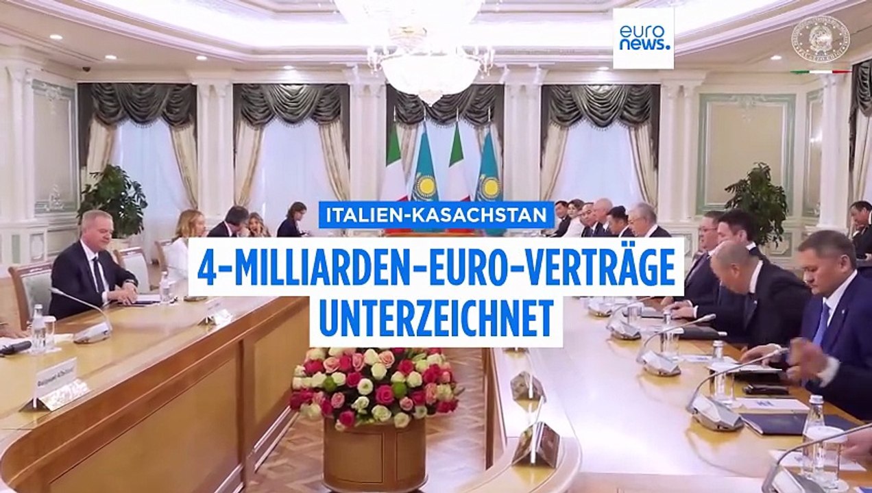 Meloni in Kasachstan: Abkommen mit Italien in Milliardenwert