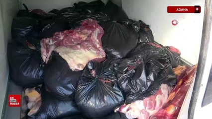 Adana'da 2,5 ton at eti ele geçirildi