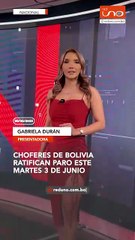 Choferes ratifican paro nacional