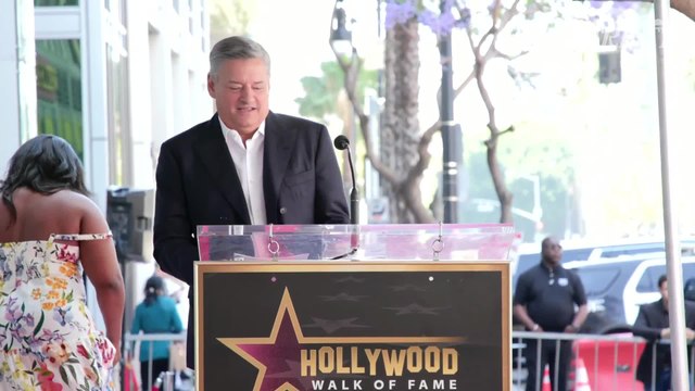 Netflix ÇEO Ted Sarandos speaks at Ricky Gervais Hollywood Walk of Fame ceremony